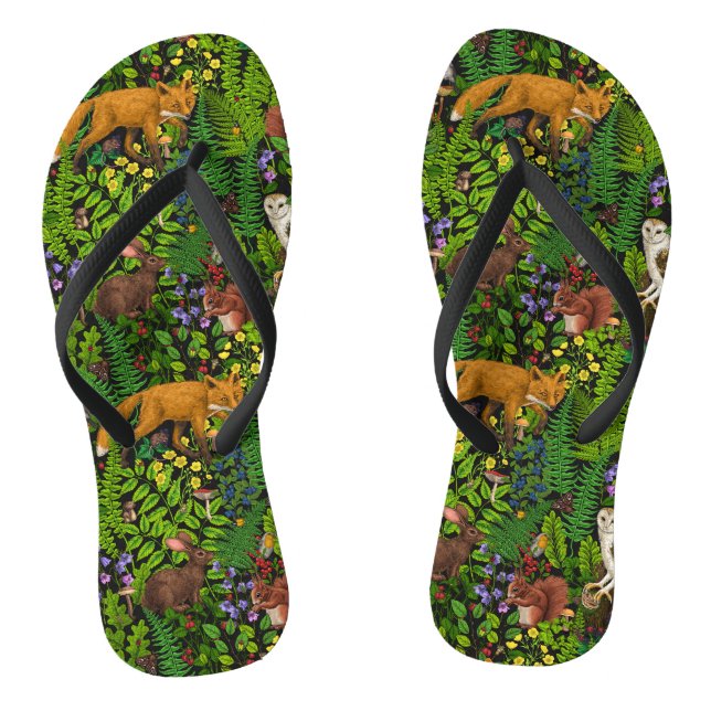 Forest life flip flops (Footbed)