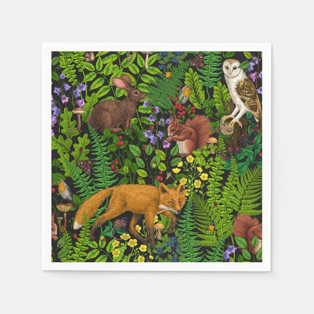 Forest life napkins (Front)