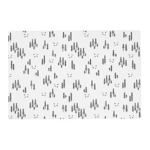 Forest Line Art Pattern Placemat