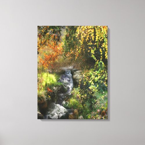 FOREST LITTLE MIDDLE RIVER CANVAS PRINT