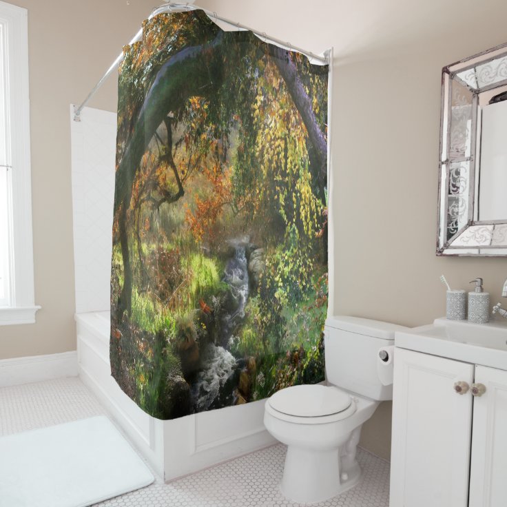 FOREST LITTLE MIDDLE RIVER SHOWER CURTAIN Zazzle