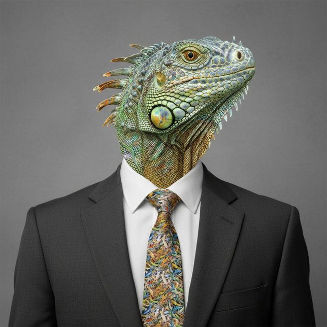 forest lizard clump neck tie (Creator Uploaded)
