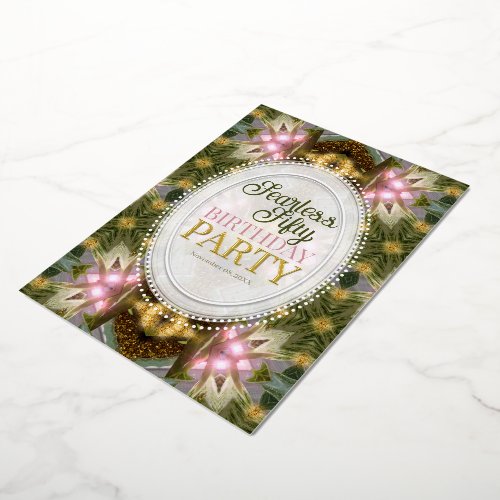 Forest Magic Green Gold Pink Party