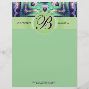 Forest Magic Love Seeds Monogram Letterhead