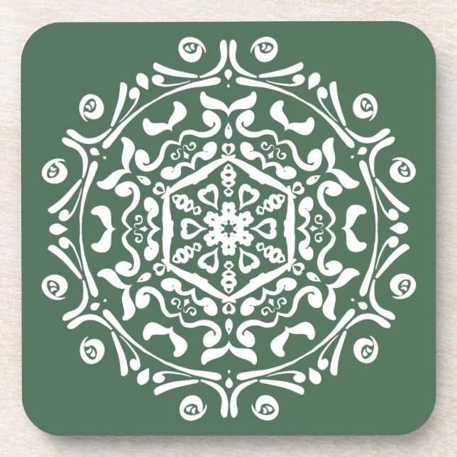 |Forest Mandala Drink Coaster (Front)