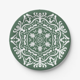 Forest Mandala Paper Plates