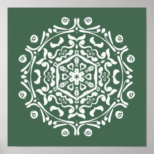 Forest Mandala Poster