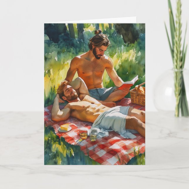 Forest Meadow Picnic Serenity Card (Front)