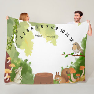 Forest Milestone blanket