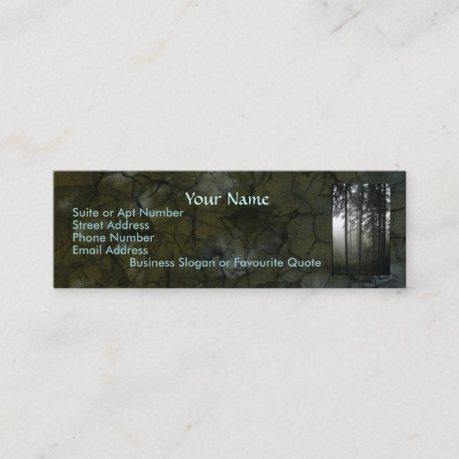 "FOREST MIST" Nature Profile & Business Cards (Front)