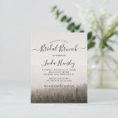 Forest Misty Landscape Bridal Brunch Invitation (Standing Front)
