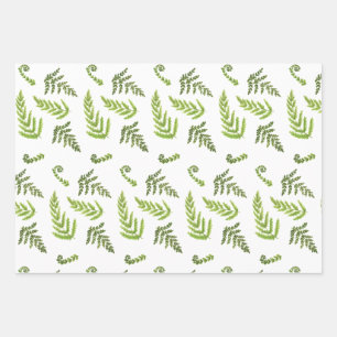 Forest mix wrapping paper sheets