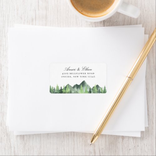 Forest Mountain Address Labels