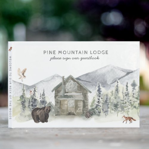 Forest Mountain  Cabin Lodge Guest Book