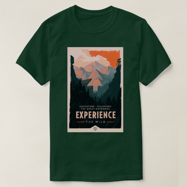 Forest Mountain Landscape 1 T-Shirt (Design Front)
