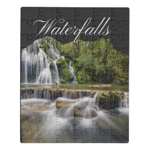Forest Mountain Waterfalls in NC Jigsaw Puzzle