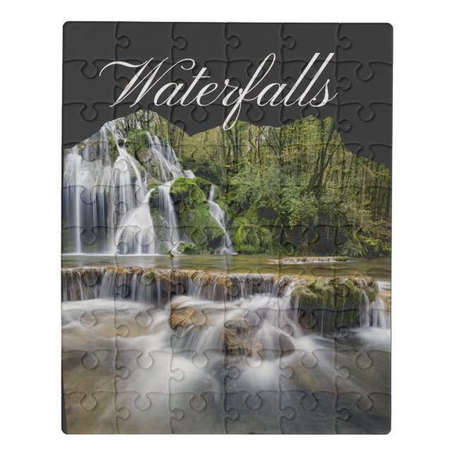 Forest Mountain Waterfalls in NC Jigsaw Puzzle (Puzzle Vertical)