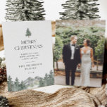 Forest Mountain Winter Merry Christmas Photo Invitation<br><div class="desc">Forest Mountain Winter Merry Christmas Photo Cards</div>