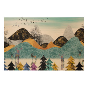 Forest Mural Wood Wall Art