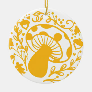 FOREST MUSHROOM CERAMIC ORNAMENT