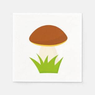 Forest mushroom napkins
