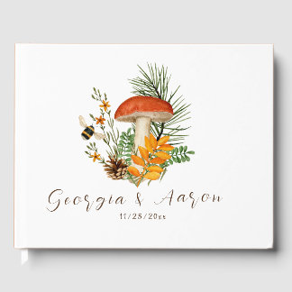 Forest Mushroom Wedding Guest Book