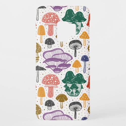 Forest mushrooms Seamless pattern texture backg Case_Mate Samsung Galaxy S9 Case
