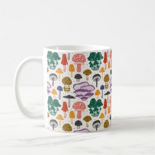 Forest mushrooms. Seamless pattern, texture, backg Coffee Mug