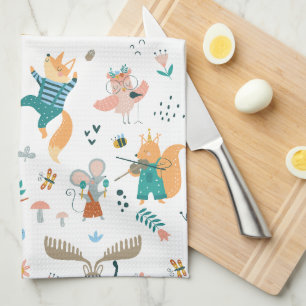 Forest Music Band  Kitchen Towel