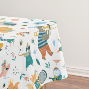 Forest Music Band Tablecloth