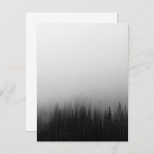 Forest Nature Landscape Scene Foggy Mystical (Front/Back)