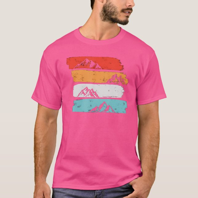 Forest Nature Mountains Hiking Camping Outdoor T-Shirt (Front)
