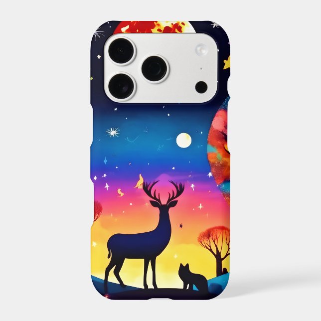Forest Night Glow Iphone Case (Back)