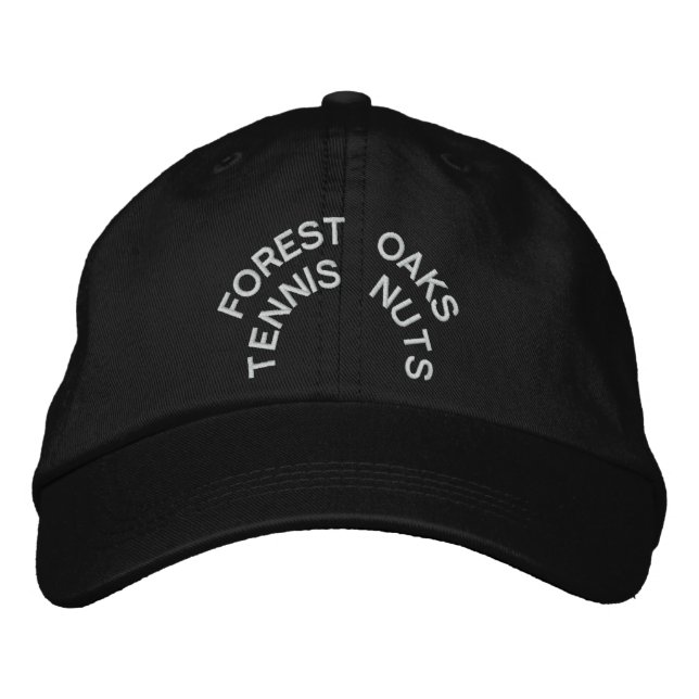FOREST OAKS TENNIS NUTS!! EMBROIDERED BASEBALL CAP (Front)