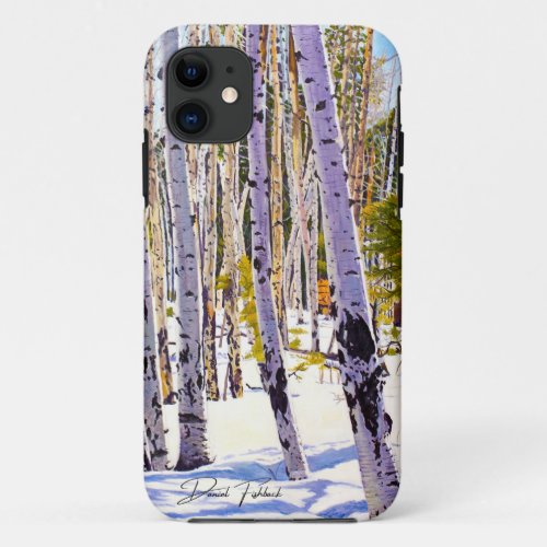 Forest of Aspen Trees iPhone 11 Case