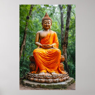 Forest of Calm: The Buddha's Sanctuary Poster
