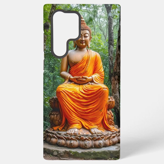 Forest of Calm: The Buddha's Sanctuary Samsung Galaxy Case (Back)