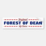 [ Thumbnail: Forest of Dean - My Home - England; Hearts Bumper Sticker ]