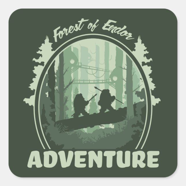 Forest of Endor Adventure Square Sticker (Front)