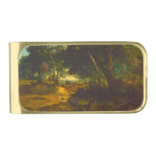 Forest of Fountainbleau Gold Finish Money Clip