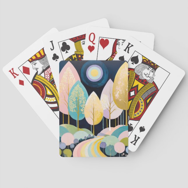 Forest of Lumina Poker Cards (Back)