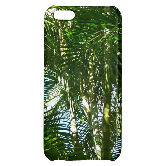 Forest of Palm Trees Tropical Green iPhone Case (Back)