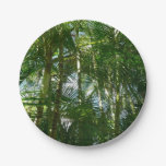 Forest of Palm Trees Tropical Green Paper Plate
