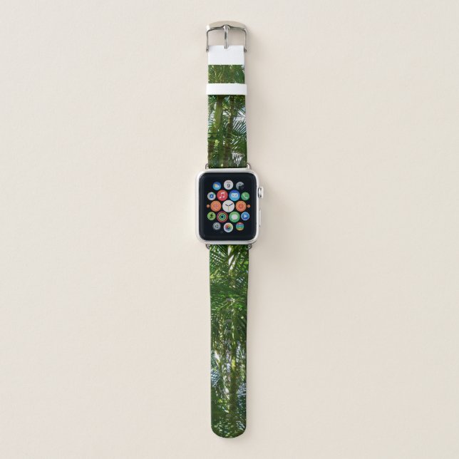 Forest of Palm Trees Tropical Nature Apple Watch Band (Front)