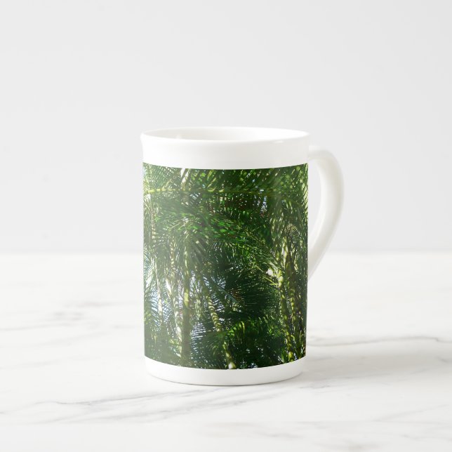 Forest of Palm Trees Tropical Nature Bone China Mug (Front Right)