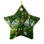 Forest of Palm Trees Tropical Nature Ceramic Ornament