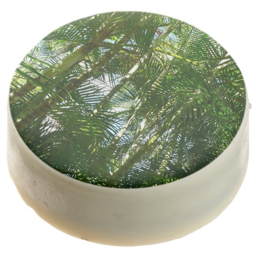 Forest of Palm Trees Tropical Nature Chocolate Dipped Oreo (Angled)