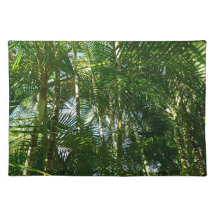 Forest of Palm Trees Tropical Nature Cloth Placemat