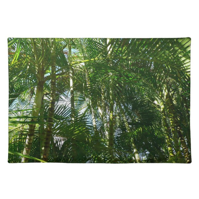 Forest of Palm Trees Tropical Nature Cloth Placemat (Front)