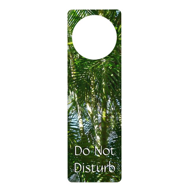 Forest of Palm Trees Tropical Nature Door Hanger (Front)